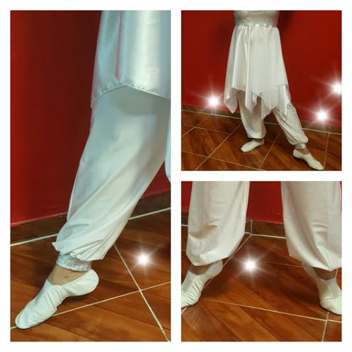 Pantalones best sale bombachos blancos